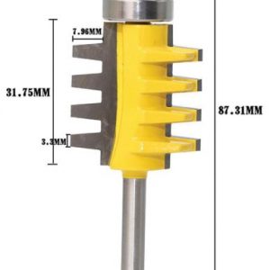 Fraise à bouveter queue de 6,35mm