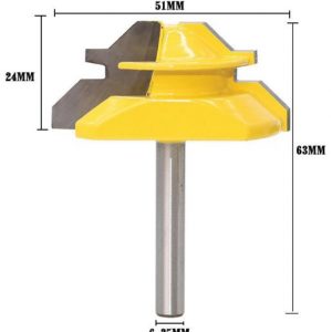 Fraise à embrèvement d’onglet 6,35 mm