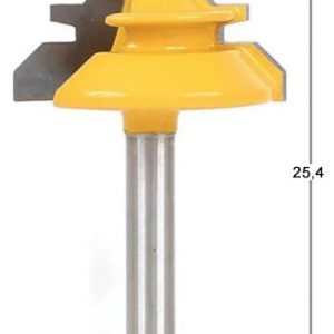 Fraise à onglet verrouillé 6,35 mm