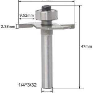 Fraise à rainurer 6,35 mm x 2,38