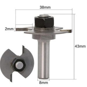 Fraise à rainurer 8 mm x 2