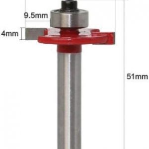 Fraise à rainurer queue de 8 x 4