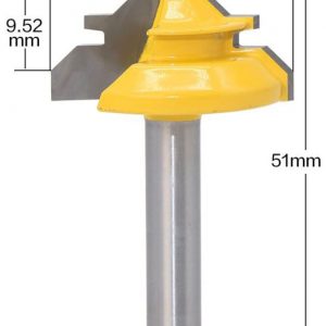 fraise à bouveter 45 °