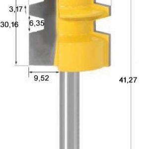 fraise à bouveter réversible 6,35mm