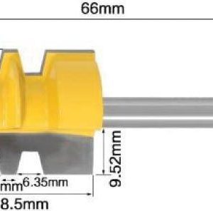 fraise à bouveter réversible 6mm