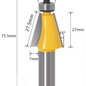 fraise à chanfreiner 15° queue de 12