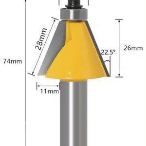 fraise à chanfreiner 22,5° queue de 12