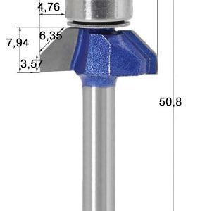 fraise à chanfreiner queue de 6,35