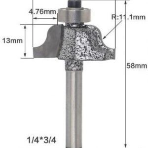 fraise à doucine queue de 6,35