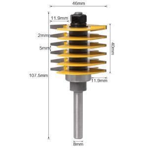 fraise à entures multiples