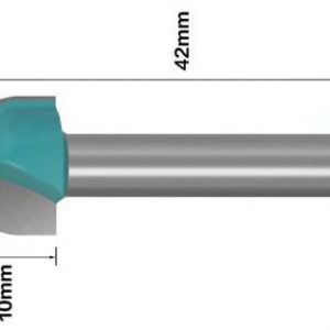 fraise à gorge 6x12