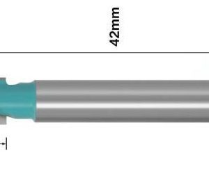 fraise à gorge affleureuse 6x6