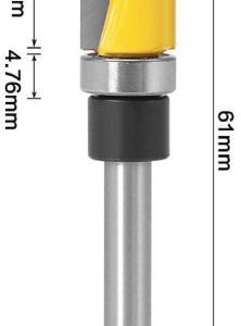 fraise à gorge avec roulement affleureuse