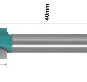 fraise à gorge pour affleureuse 6x10