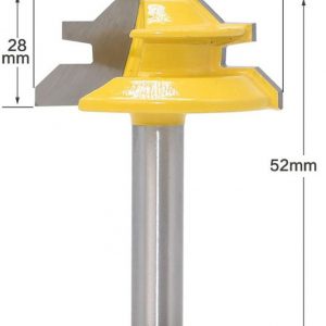 fraise à onglet verrouillé
