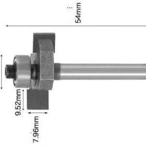fraise à rainurer 6 x 7,96