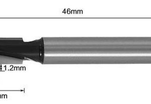 fraise à rainurer en T 6mm