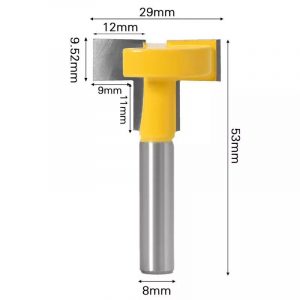 fraise à rainurer en T pour défonceuse