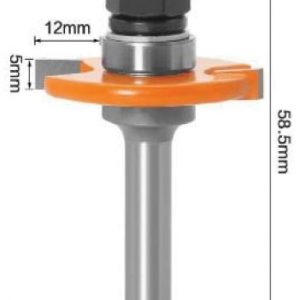 fraise à rainurer pour défonceuse queue de 8mm x5