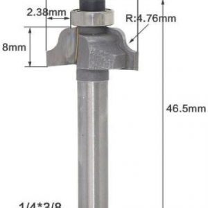fraise doucine défonceuse 6,35 mm