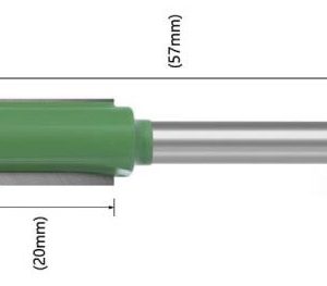 fraise droite queue 6 mm x 12