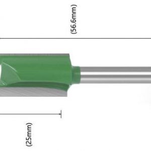 fraise droite queue 6 mm x 15