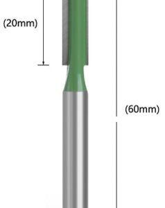 fraise droite queue 6 mm x 6