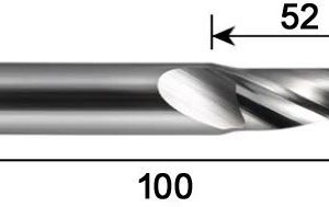 fraise hélicoidale longue 8x52x100