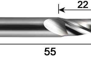 fraise hélicoidale queue de 8 22x55
