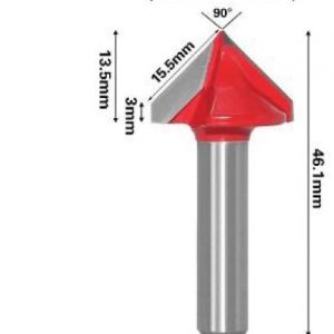 fraise pour folding 8 mm 22x90°