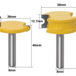 fraise profil contre profil demi rond 8 mm