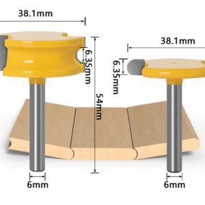 fraise profil contre profil demi rond 6 mm