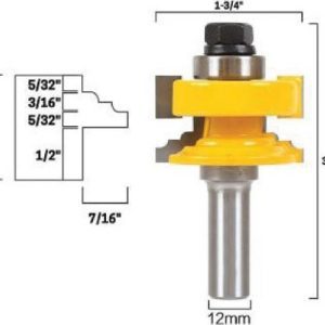 fraise profil contre profil réversible queue de 12