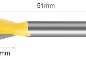 fraise queue d'aronde queue de 6